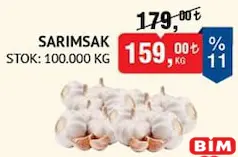 SARIMSAK KG fiyat ve kampanya bilgisi